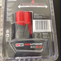 Milwaukee M12 12V Lithium-Ion XC Extended Capacity Battery Pack 6.0Ah