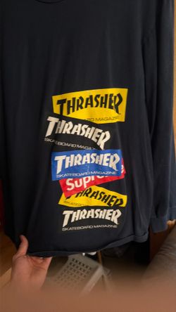 Supreme x Thrasher Multi Logo Long Sleeve T