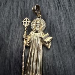 Gold plated Saint Pendant
