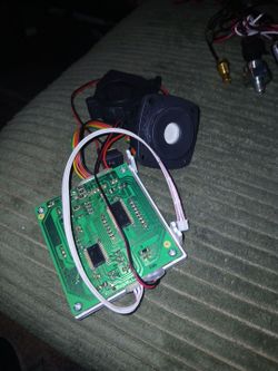 Lcd display for humidifier with fan and sensor