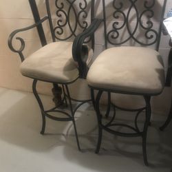 Bar Height Metal Chairs With Arms