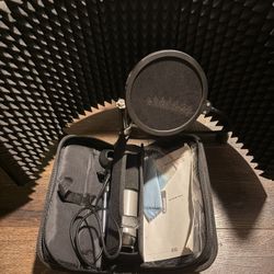 Condenser Mic, Mic Screen, Acoustic Shield 