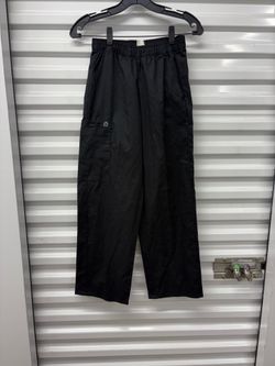 WonderWink WonderWORK Black Women's Solid Scrub Pants XS Medical