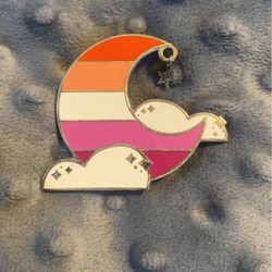Lesbian Pride Moon Pin