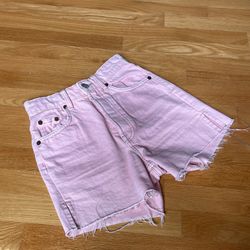 Zara Pink Denim Shorts Size 0