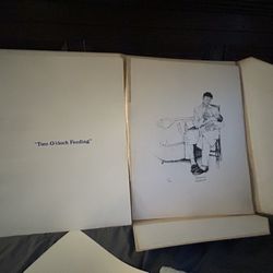 Norman Rockwell Hand Signed Numbered Lithographs.