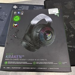 Brand new sealed Kraken V4 wireless multiplatform gaming headset
