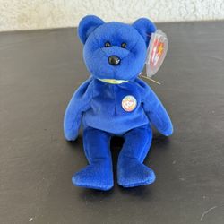TY Beanie Baby Bear Named Clubby 