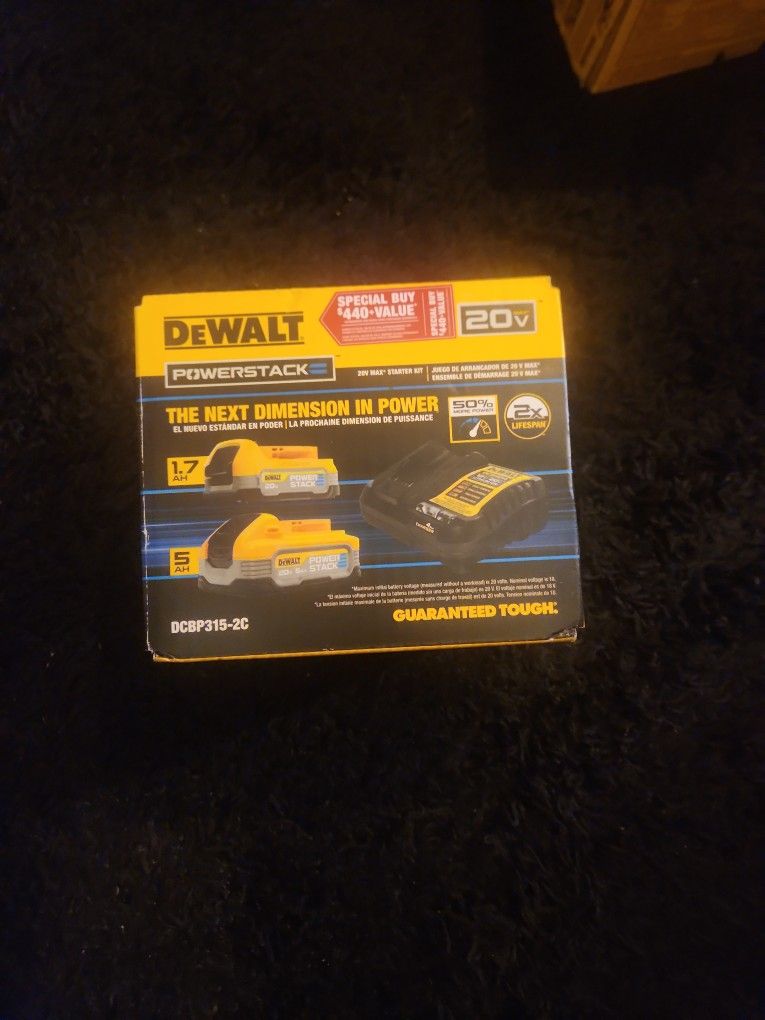 DeWalt 20v Power stack Battery Kit