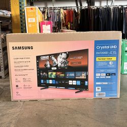 Samsung 43” Crystal UHD Smart TV Brand New In Box Only $164.99