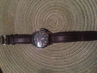 FOSSIL leather band watch