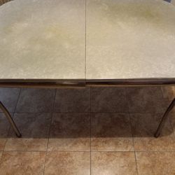1950s/60s MID CENTURY FORMICA KITCHEN TABLE WITH CENTER PIECE

