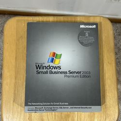 Microsoft Small Business Server 2003 with 5 Client Access Licenses