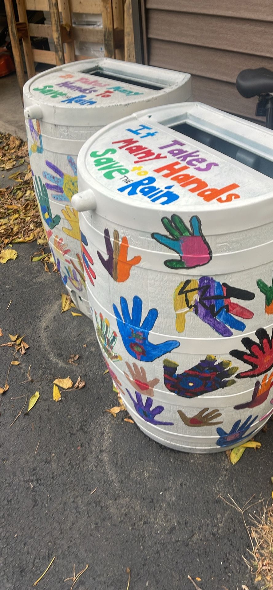 2 Barrels For Collecting Rain Water 