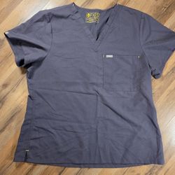 Figs Grey 2XL Scrub Top