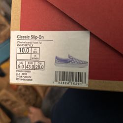 purple checker Vans