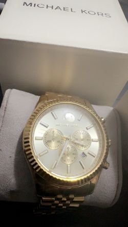 MICHAEL KORS Lexington Hits&Hers Gold-Tone Watch