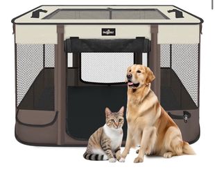 PAWSPALET Foldable Pet Playpen