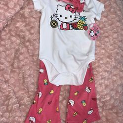 Hello Kitty 3 Piece Set 12 M Nwt