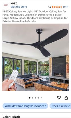 Brand new : Ceiling Fan No Lights 52"