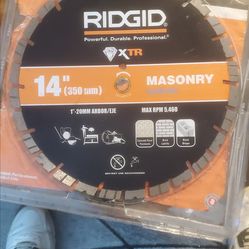 NIB RIDGID 14inch Masonry Blade