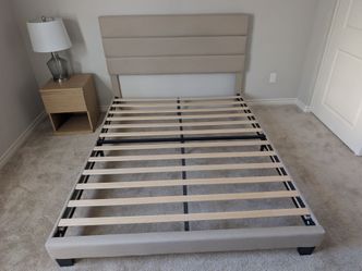 Queen box frame & head board
