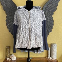 Vintage Oversized Zip Up Sweater 