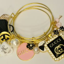 Pink & Black Super Stack Bangle Set