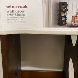 Brand New Wine Rack -holds 5 Bottles 