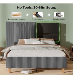 Full size bed frame new  in box ,no mattress , firm price  ,