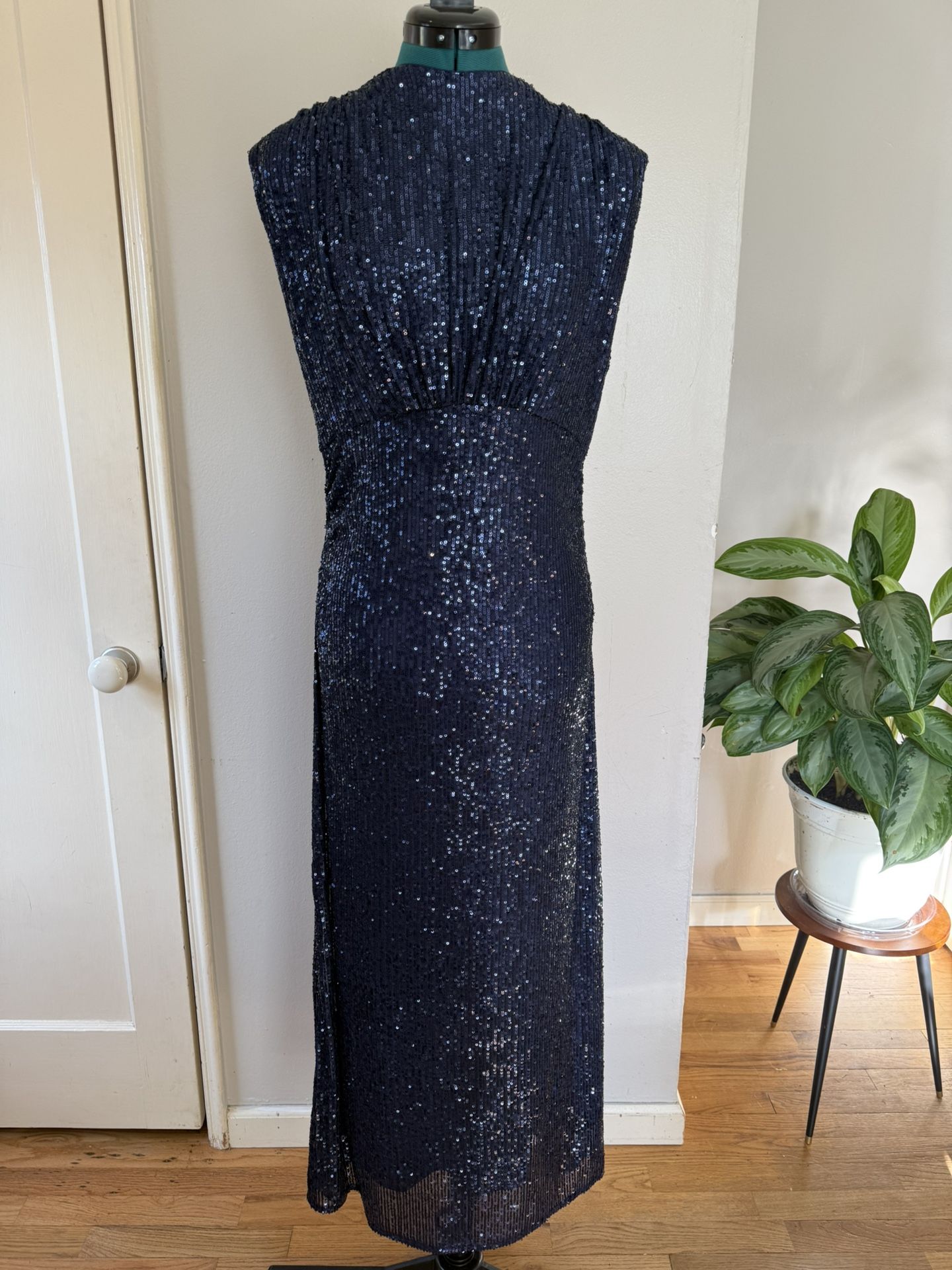 Navy Sequin Dress