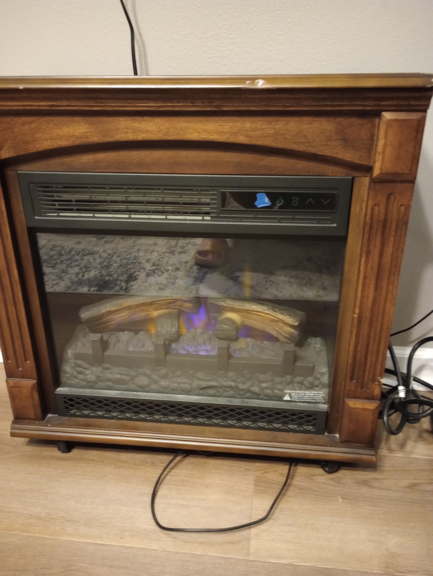 Moving; Electric fireplace