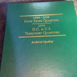 Fifty State Quarters United States-in-collectors Book.-see-photos