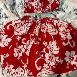 Girls Hawaii Dress 5-9 Years Old