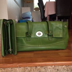 Coach purse with matching wallet