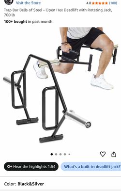 Trap Bar Bells of Steel - Open Hex Deadlift with Rotating Jack, 700 lb