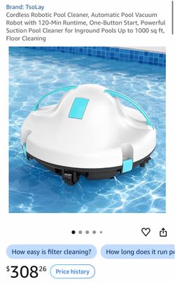 TsoLay Cordless Robotic Pool Cleaner