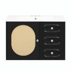 Brand New Black Bathroom Vanity 