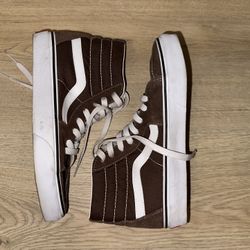 Vans High Top Shoes-Brown M 6/7.5 W