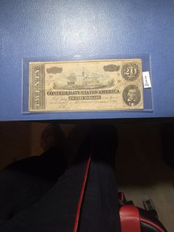 Collectible Coin &Currency Confederate Note 