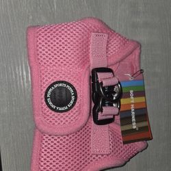 New Pink pet harness size small