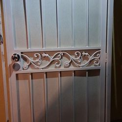 LaEntrada White Surface Mount Outswing Steel Security Door With Perforated Metal  Screen  By Unique Home https://offerup.com/redirect/?o=RGVzaWducy5Bd
