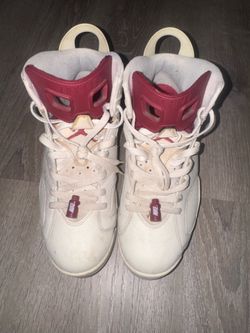 Air Jordan 6 White/Maroon