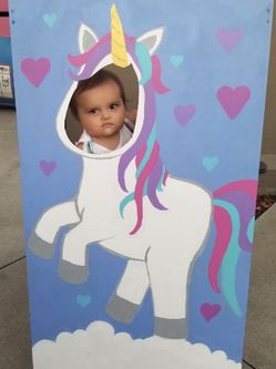 Unicorn party prop