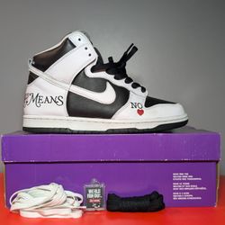 Size 8.5 - Nike Supreme x Dunk SB High By Any Means - Stormtrooper