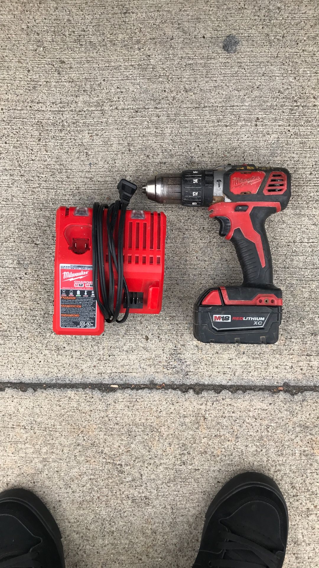 Milwaukee Drill With Battery & Charger