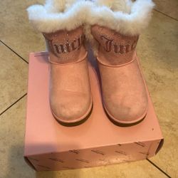 Juicy Pink Boots Size 1 Kids