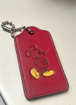 DISNEY FOR COACH LEATHER BAG CHARM