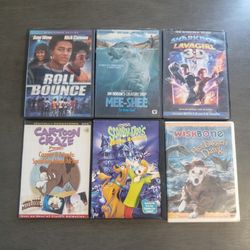 6 DVD Movie Lot Different Titles