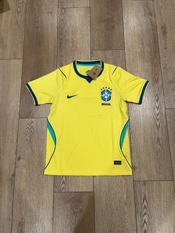 Brazil home soccer jersey